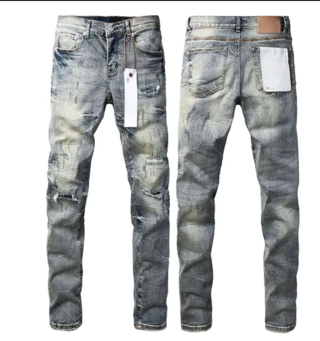 Bulk real purple jeans!